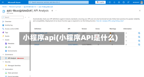 小程序api(小程序API是什么)-第1张图片