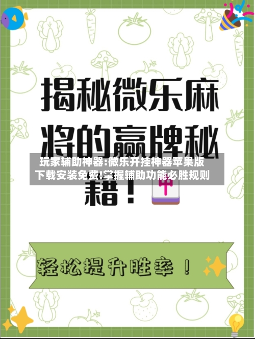 玩家辅助神器:微乐开挂神器苹果版下载安装免费!掌握辅助功能必胜规则-第2张图片
