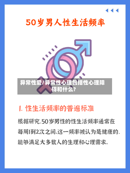 异常性爱/异常性心理包括性心理障碍和什么?-第2张图片