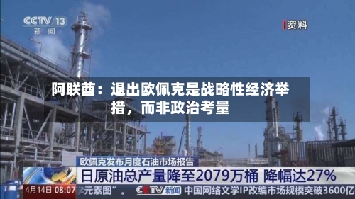 阿联酋：退出欧佩克是战略性经济举措，而非政治考量-第3张图片