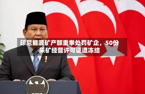 印尼能源矿产部重拳处罚矿企，50份采矿经营许可证遭冻结-第1张图片