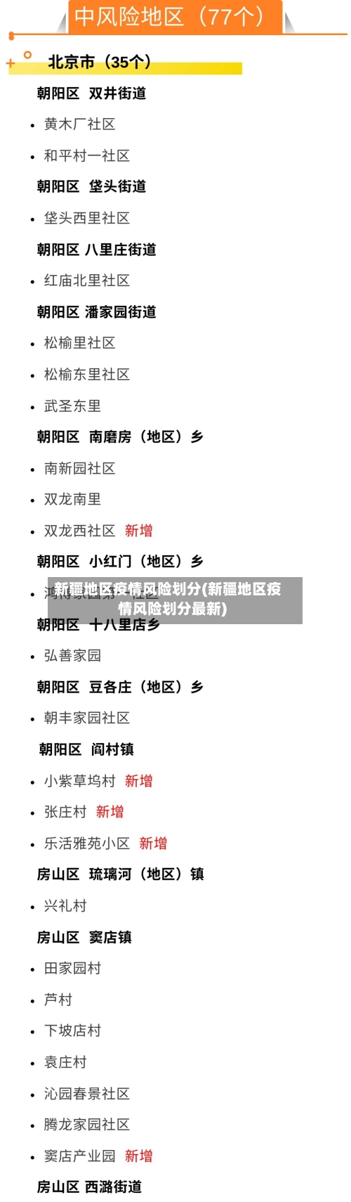 新疆地区疫情风险划分(新疆地区疫情风险划分最新)-第1张图片