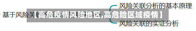【高危疫情风险地区,高危险区域疫情】-第2张图片